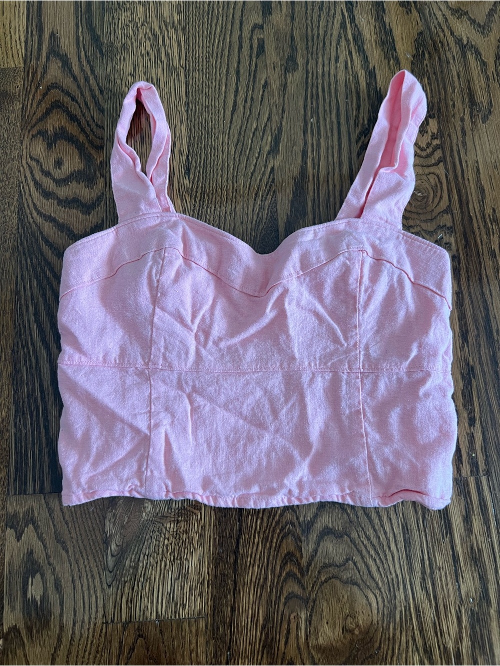 Abercrombie & Fitch Pink Cropped Tank Top